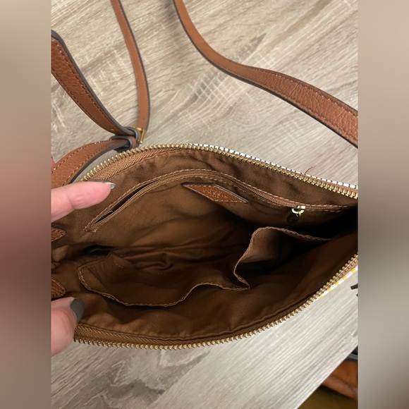 Fossil white striped crossbody bags - Picture 4 of 5